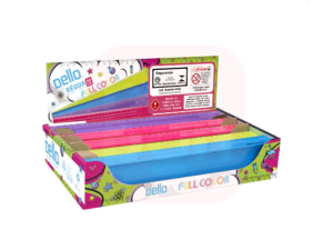 Régua de 30 cm Fullcolor Dello Cores sortidas