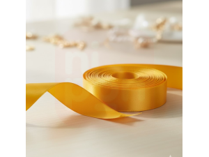 Fita de Cetim Amarela 15mm x 50m